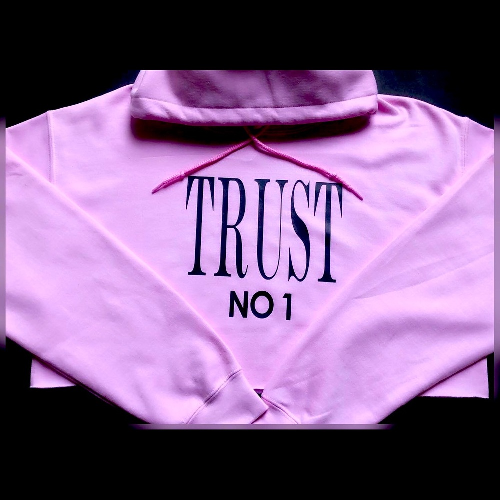 Pink Crop Top Hoodie